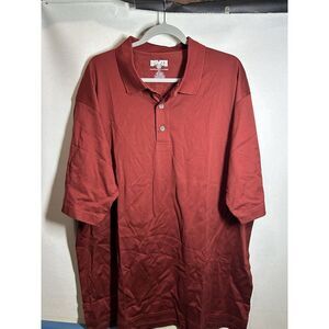 Duluth Trading Polo Shirt Men XL Red Spillfighter Longtail T Cotton Short Sleeve